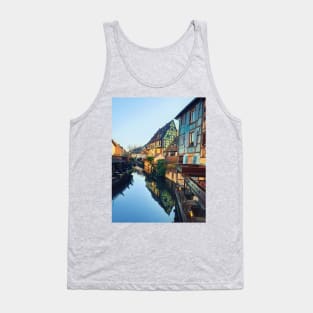 Colorful romantic city Colmar, France, Alsace. Traditional house Tank Top